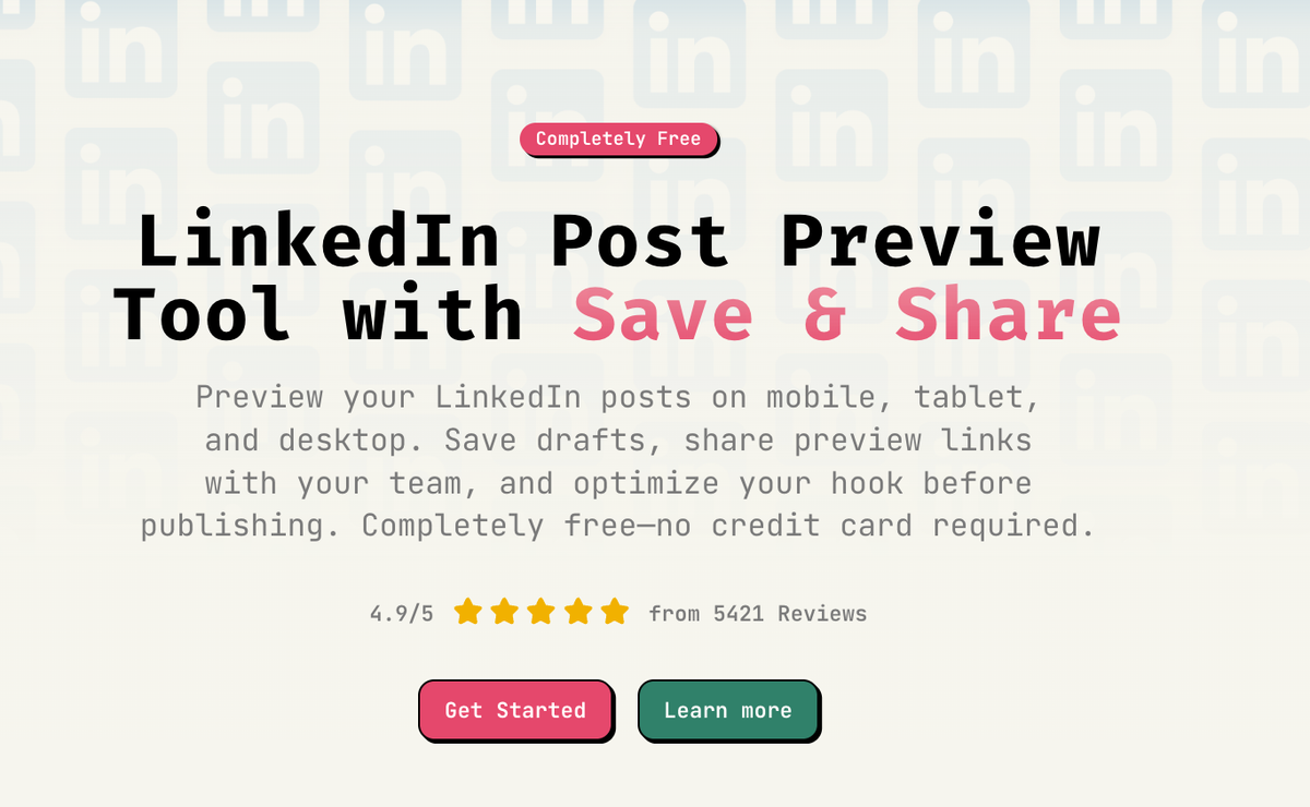 LinkedIn Post Previewer