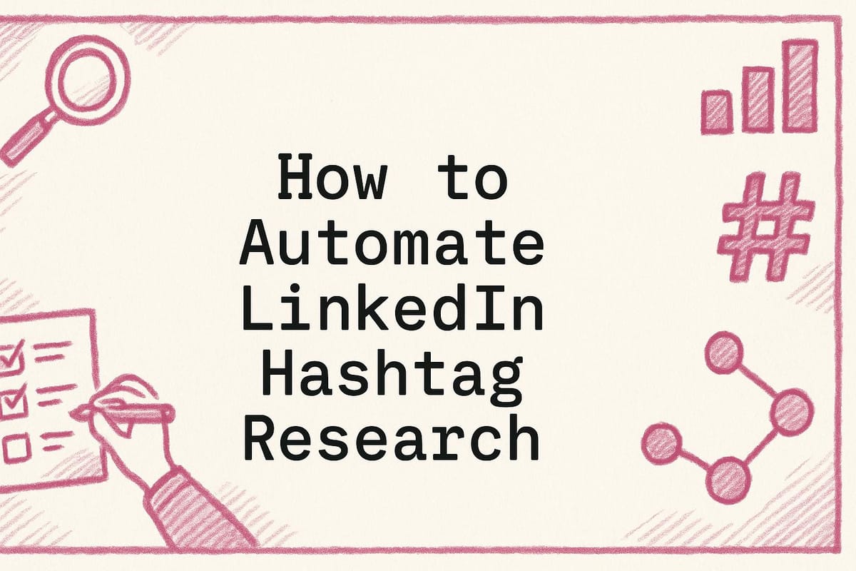 How to Automate LinkedIn Hashtag Research